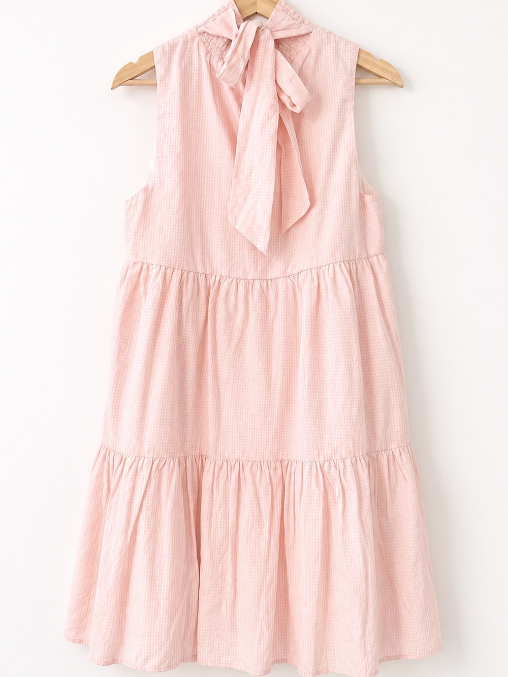 English Factory Sleeveless Gingham Tier dress S - Picture 2 of 8